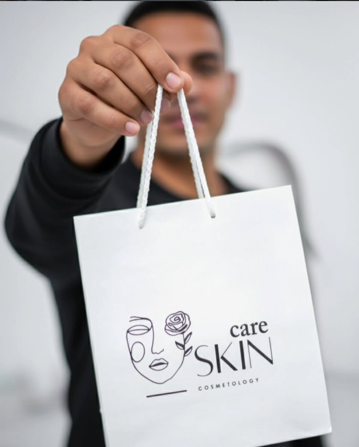 Bolsa real de Skin Cosmetology Care con el logotipo de la marca